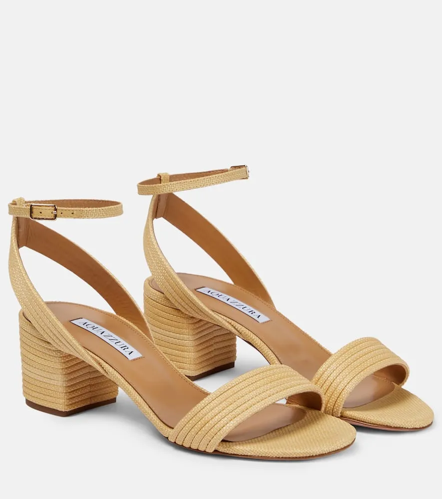 Aquazzura Sundance raffia sandals