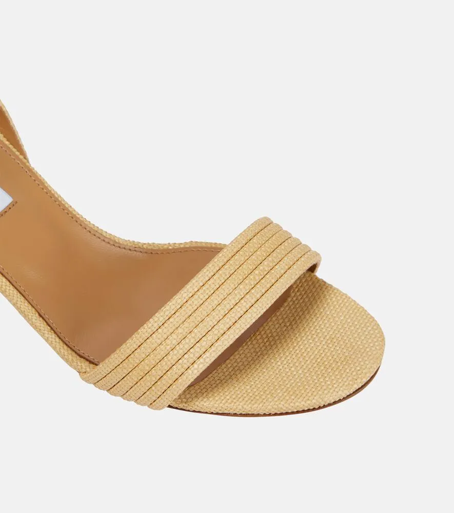 Aquazzura Sundance raffia sandals