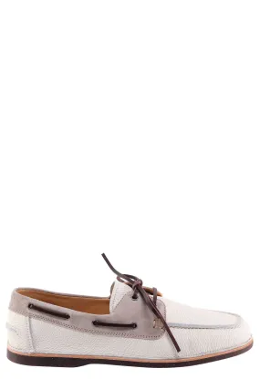 Brunello Cucinelli Slip-On Lace-Up Loafers