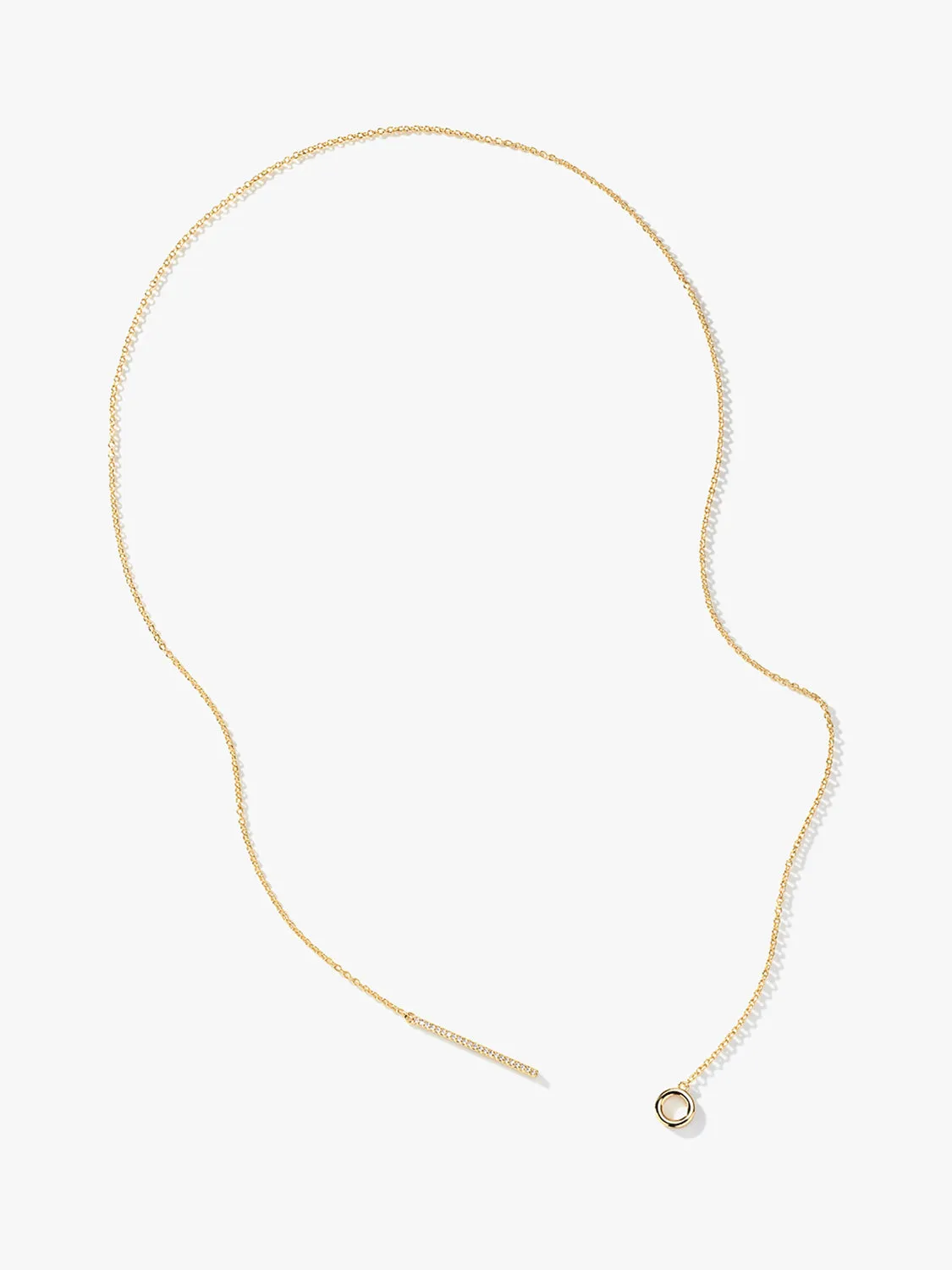 Chandelier Pave Lariat Necklace