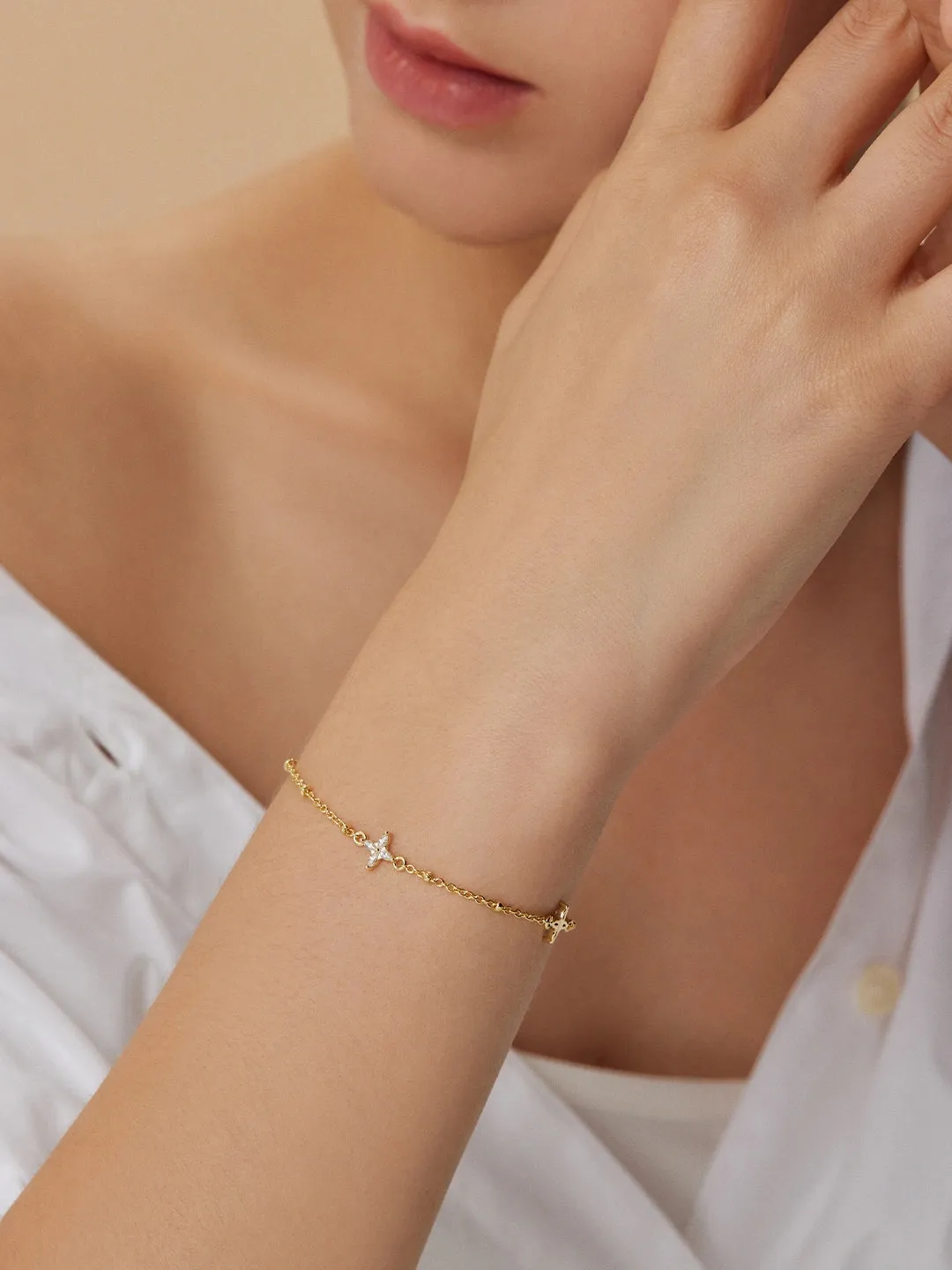 Clover Crystal Bracelet