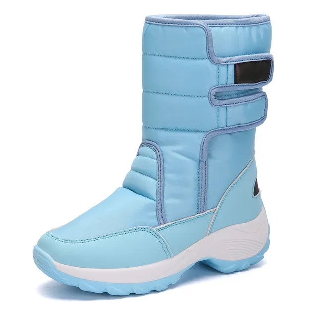 Cuzcare Women Fur Waterproof Orthopedic Snow Boots