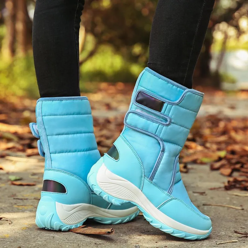 Cuzcare Women Fur Waterproof Orthopedic Snow Boots