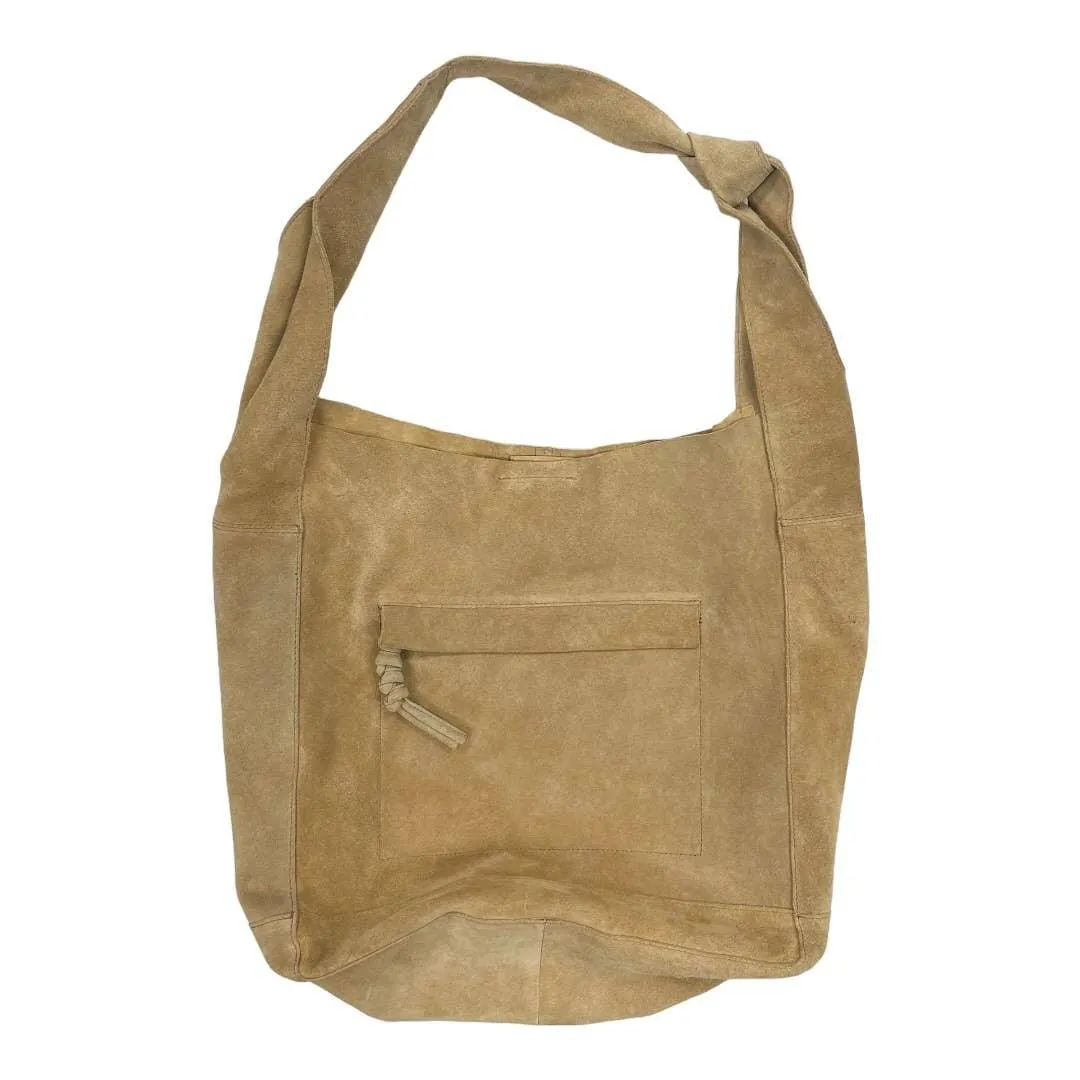 Free People Jessa Faded Tan Suede Carryall Handbag Purse Bag Crossbody New