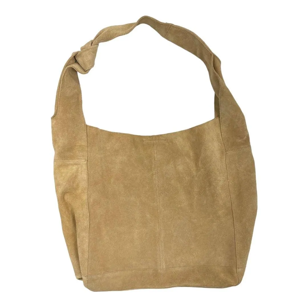 Free People Jessa Faded Tan Suede Carryall Handbag Purse Bag Crossbody New
