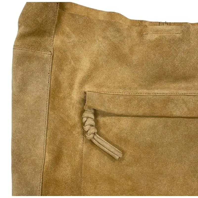 Free People Jessa Faded Tan Suede Carryall Handbag Purse Bag Crossbody New