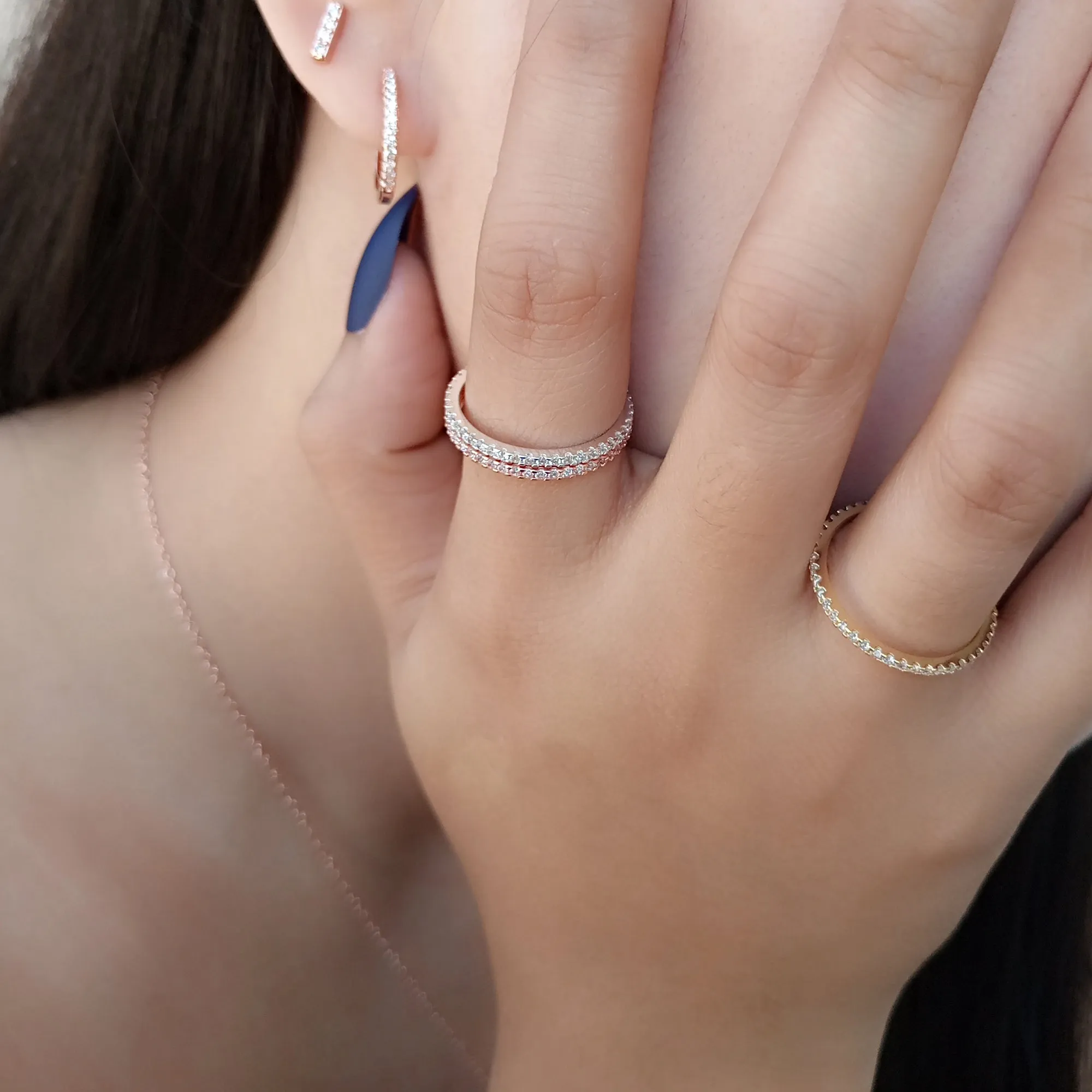 French Pave Eternity Ring