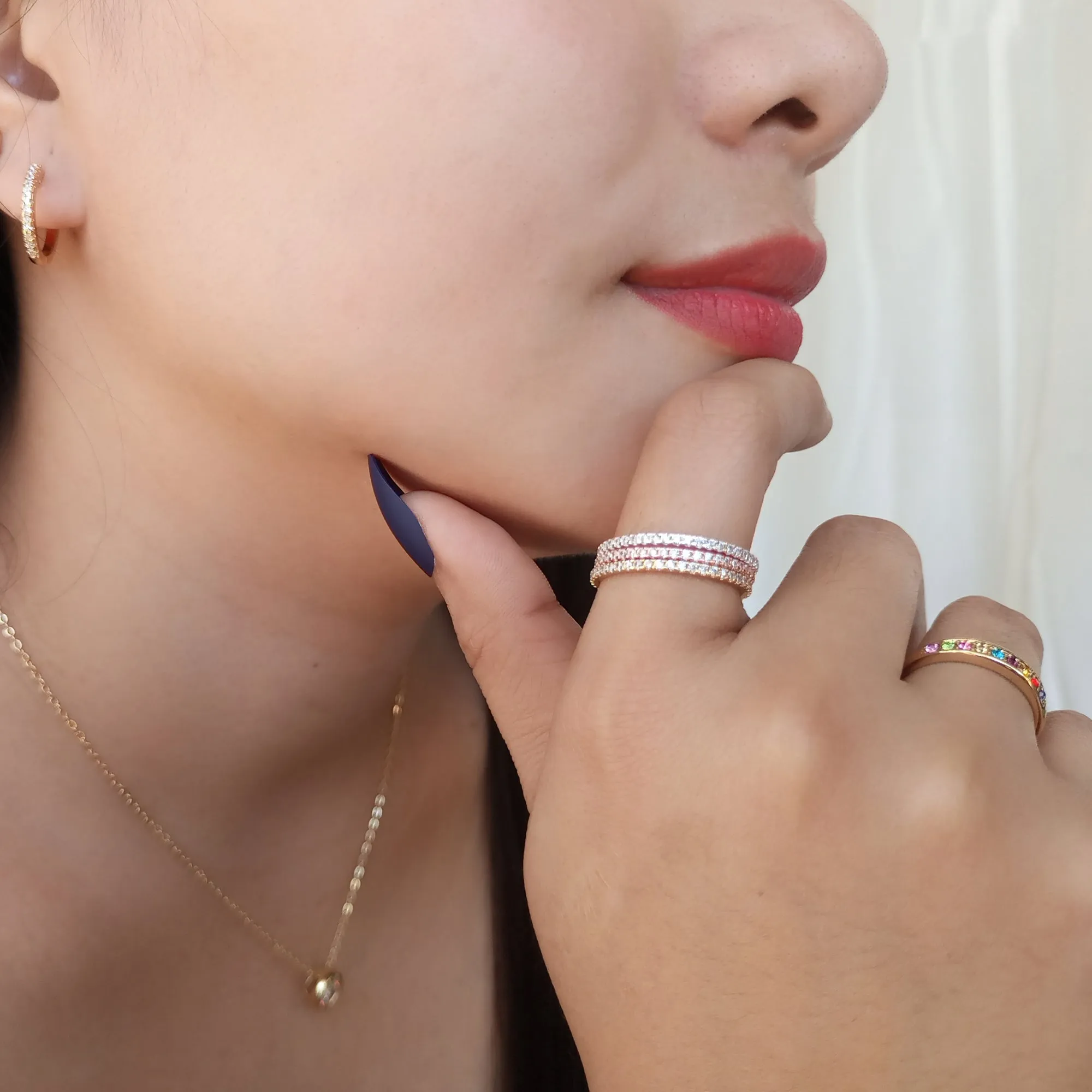 French Pave Eternity Ring