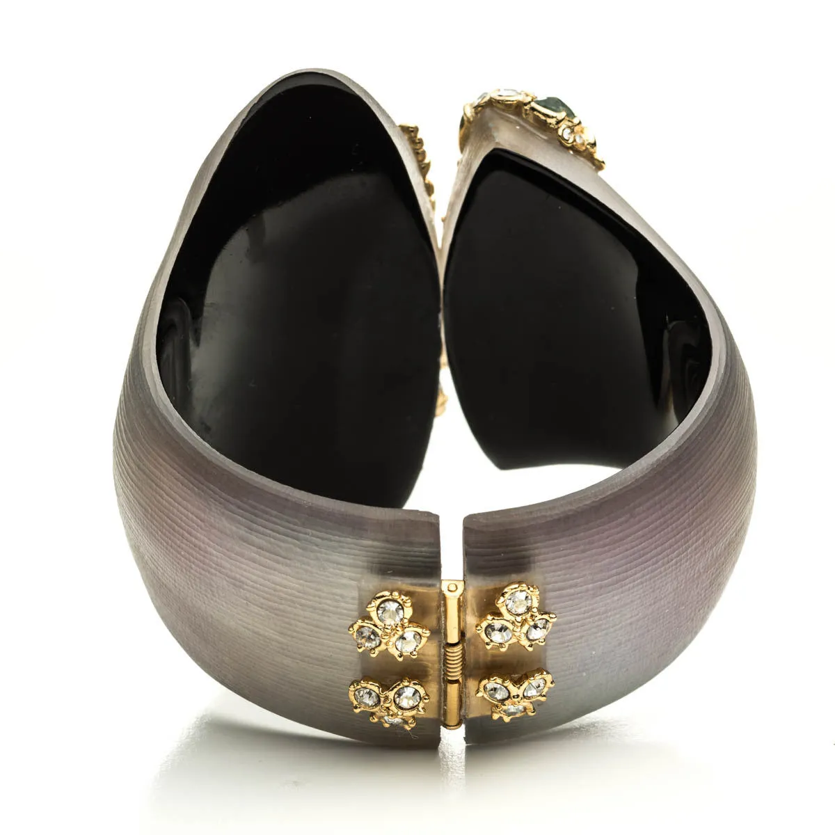 Imperial Crystal Lace Asymmetrical Hinged Bracelet