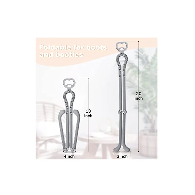 Nuenen 12 Pack Folding Boot Shaper Stands Tall Boots Shaper Boot Inserts Shape Holders for Women Boot Stand Up Inserts for Men Home Hanging- 13 x 4 Inch- Gray